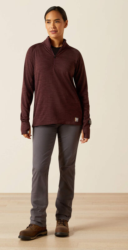 Rebar Gridwork 1/4 Zip Baselayer Full